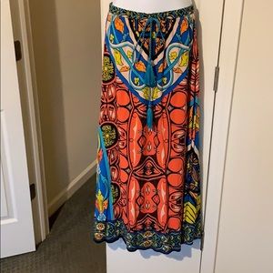 Long Print Skirt